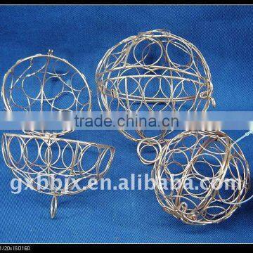 Cuprous iron decorative fancy ball set of three