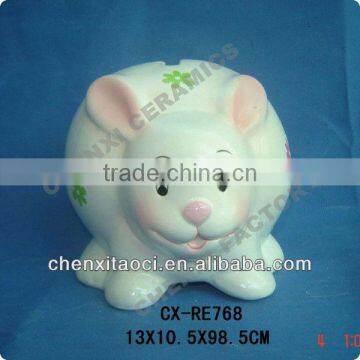 ceramic coin bank-dolomite money bank-porcelain money box