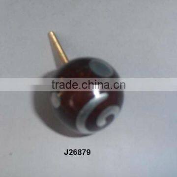 Resin knob with patterns available in other colour and patterns