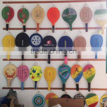Customized Cheap Price High Quality China Wood Beach Tennis Rackets/badminton Rackets photo-3