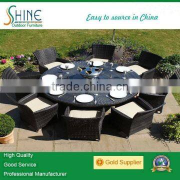 garden furniture rattan dining table and chair set garden