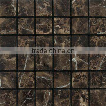 High Quality Dark Emperador Marble Mosaic Tiles For Bathroom/Flooring/Wall etc & Best Marble Price