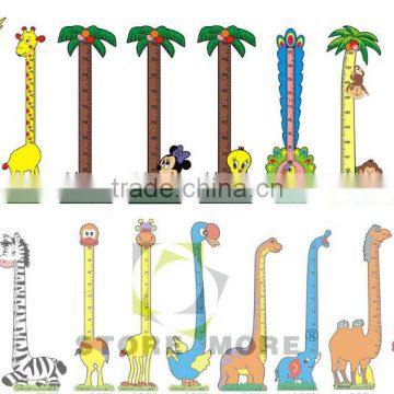 Decorative Animal EVA Kids Height Growth Measuring Board Stickers