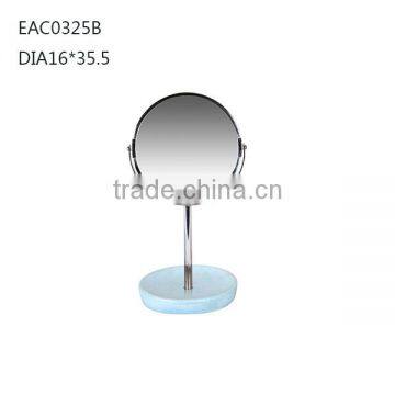 Make up Mirror With Marble Effect Base Holder photo-3