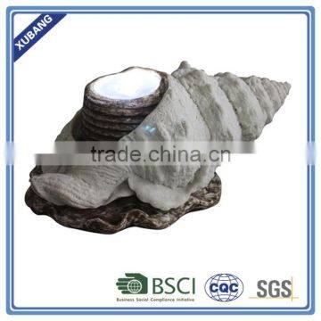 seashell sandstone garden water feature LED water fountain