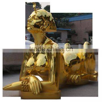 Electroplate Lady Landscape Sculpture photo-6