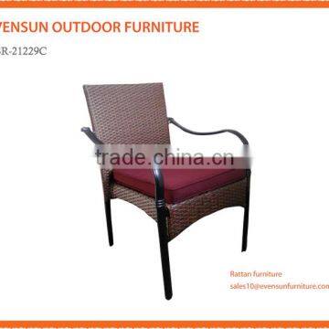 Weatherproof and Fireproof Outdoor Synthetic Rattan Outdoor Dining Chair photo-3