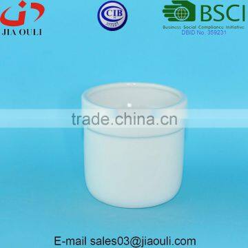 BSCI Audit Factory Small White Pottery Ceramic White Pots photo-3