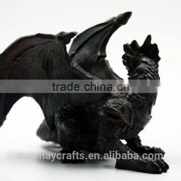 Oem Hot Sale Wholesale Resin European Black Dragon Statue for Sale photo-4