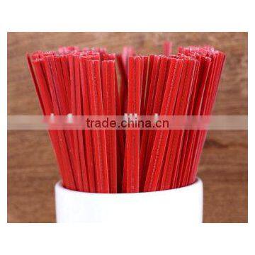 Colorful Plastic Coated With Metallic Wire Twist Ties for Plastic Bag Packing photo-4