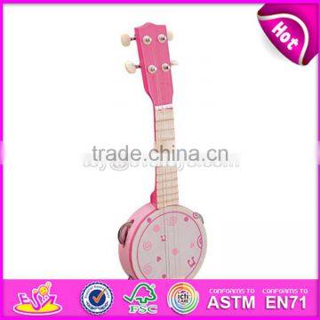 Hot selling cartoon musical wooden baby guitar toy W07H014-S