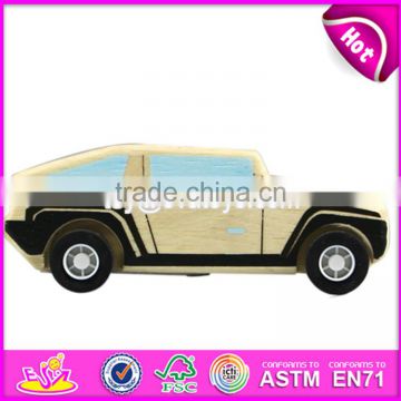 Wholesale cheap wooden toy cars for kids top fashion mini wooden toy cars for kids W04A032