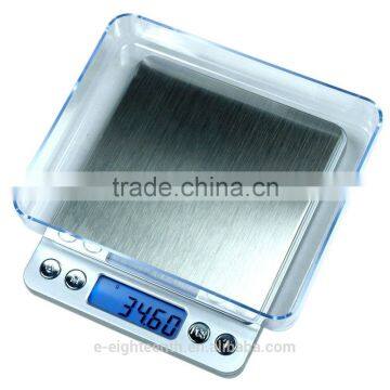 2016 Mini 2kg 2000g/0.1g w/2Trays Electronic Digital Platform Jewelry Weighing Scale