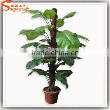 Wholesale Plastiac Potted Tree Indoor Decoration Artifiicial Green Tree Fake Indoor Green Tree for Sale photo-3