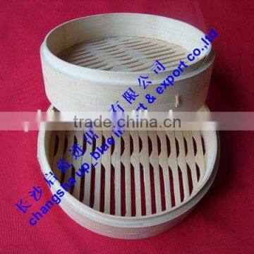 Die cast stone pot bamboo rice steamer