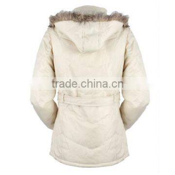 Utex Design Women Coats Women Long Winter White Coat Woman 2015 photo-2