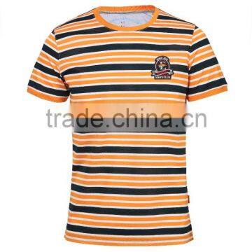 100%cotton custom striped t shirt