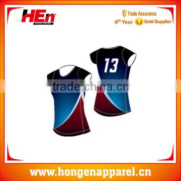 Hot style 100% polyester volleyball uniform oem service/custom authentic volleyball jersey design