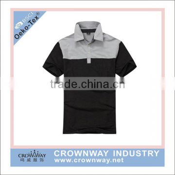 polyester/spandex color combination reflective polo shirt