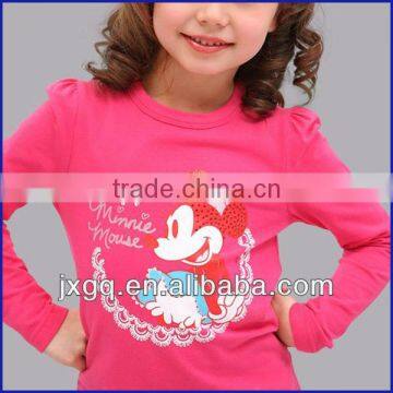 2013 Summer Angel Lovely Cartton Design Dresses for Kids 100% Cotton Fabric t Shirt