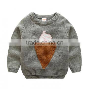 Children Boys Ice Cream Cotton Sweater Long Sleeve and O-neck for Winter photo-3