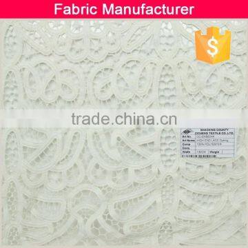 100 % polyester fascinating embroidery lace fabrices high end lace dyeing