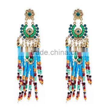 Bohemian Jewelry Handmade Beads Statement Earrings for Women Jewelry photo-3