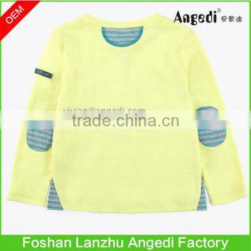 Kids Wear Boys Clothing Long Sleeve Jumper Contrast Color Graphic Top photo-2