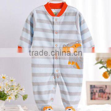 2016new baby clothes newborn 100% cotton penguin pattern baby romper long sleeve with toe infants pyjamas import from china