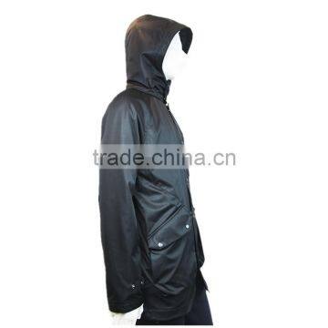2014 2015 New Design Mens Full Length Leather Coat photo-2