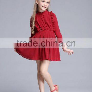 Ruffle Chiffon Fabric Mother Daughter Dresses Latest Frock Designs ForTeenage Girls photo-4