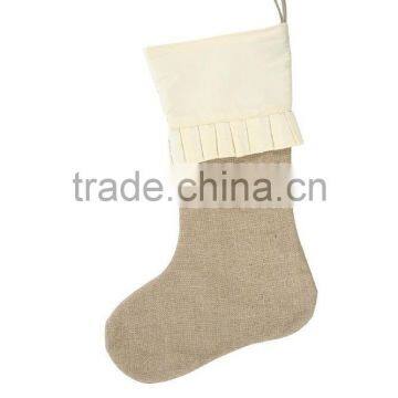 New Style Burlap Personalized Christmas Stocking photo-4