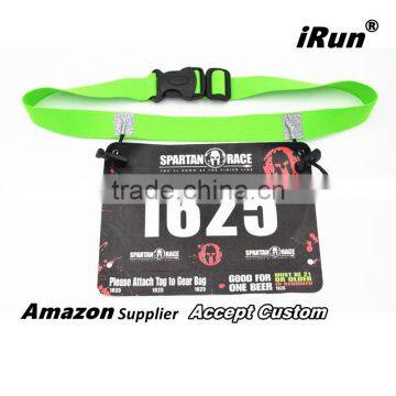 2017 New Triathlon & Marathon Kids Race Number Belt With Bibs Gel Holders - Customized Race Bibs Holder Belt - Printing Tri-Belt photo-2