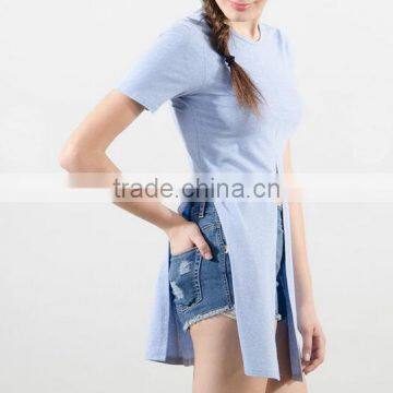 Wholesale Custom Longline Tshirt China t Shirt Factory photo-5