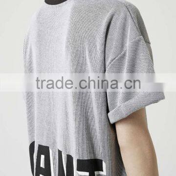 Korean Fashion Girls Style 2015 Summer Oversized Striped Back Letters Print T Shirt Dress photo-2