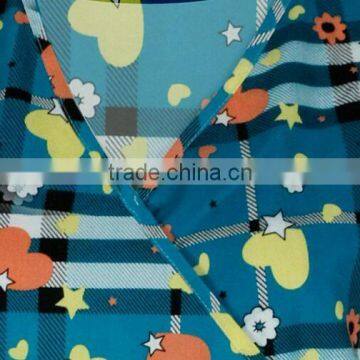 New Design Printed Mock Wrap Scrubs Wholesale of Y-Neck With Two Lower Pockets photo-4