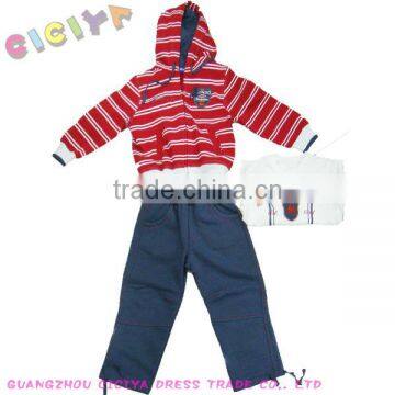 Fashion style 3pcs boys pajama