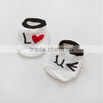 Cute Baby Cotton Socks, Silicone Print Baby Socks photo-6