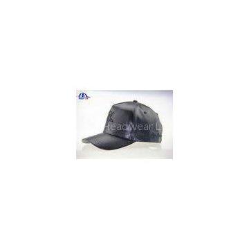 Multi Color Customized PU 5 Panel High Prfofile Baseball Caps With Snap Buckle