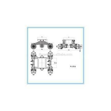 28Ton Brake Drum Tandem Semi Trailer Bogie Type Suspension Assembly for Sale