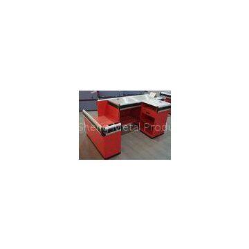 Standard Retail Check Out Counters With Hooks 2000x1200x860mm