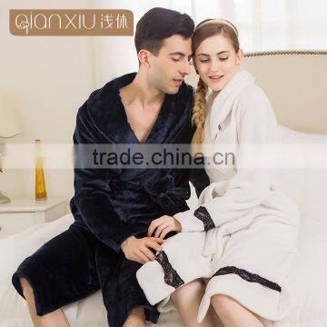 2017 New Deisgn Qianxiu Winter Men Women Wholesale Bathrobe