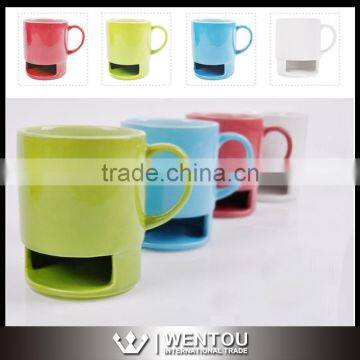 Wholesale Colorful Dunk Mug With Biscuit Holder