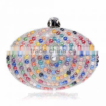 Wedding purse coloful pearl clutch bag purse Evening handbag /shoulder bag Bridal Wedding Purse Party bag Handbag