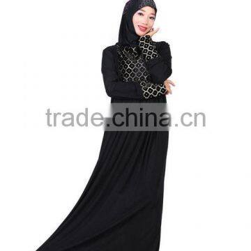 black hemp muslim dress /ygmu muslim Arabian middle east lace abaya kaftandress/ islamic muslim women dress