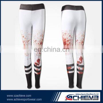 90% polyester 10% spandex wholesale white yoga pants indian manufacturers