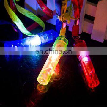 plastic led mini whistle with lanyard for soccer fans