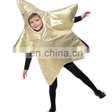 Child gold childrens star shape outfit fancy dress costume halloween costume FC2222