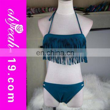Jasper Tassel Fancy Banded Halter Bikini in Bulk photo-1