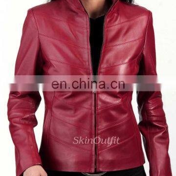 Fashion leather jacket for women